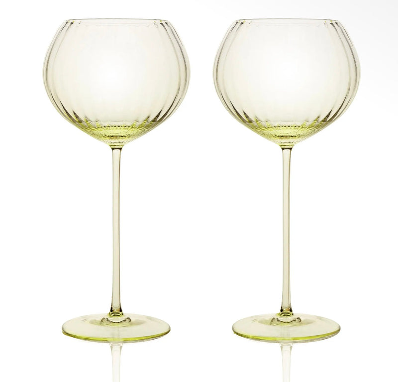 Quinn Citrine Red Wine Glasses, Set of 2