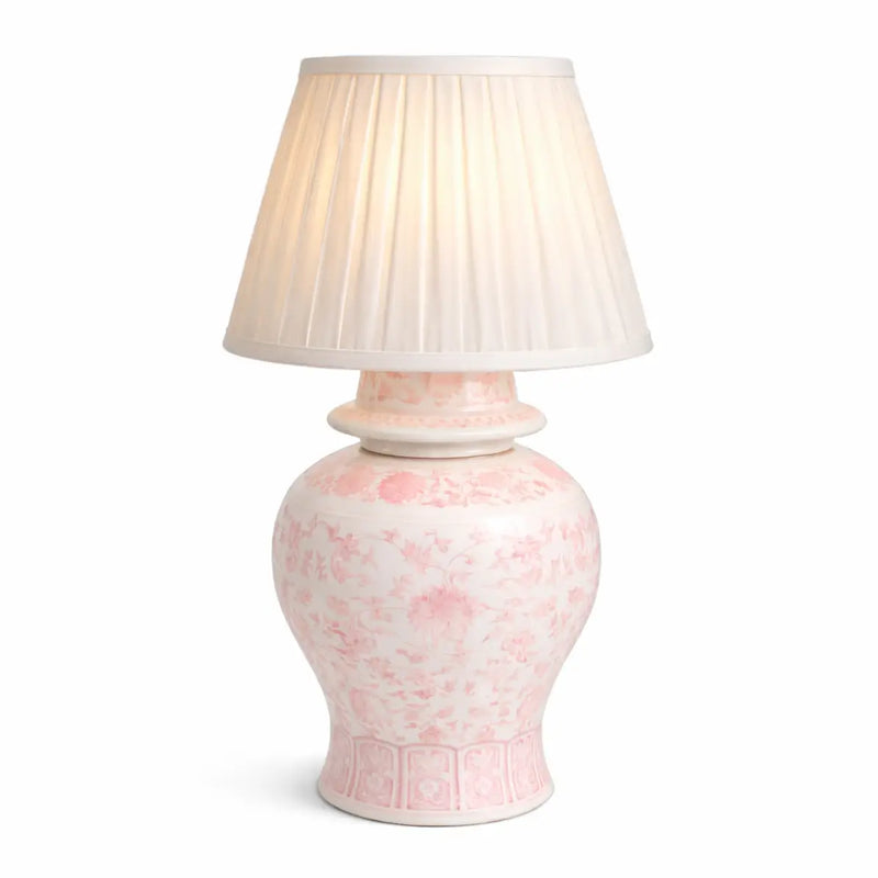 Pink Porcelain Rechargeable Lamp